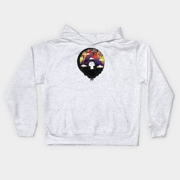 Volcano Dreams Kids Hoodie by SpitComet